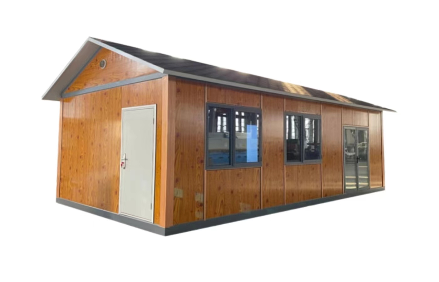 Casa container fissa personalizzata da 20 piedi con finestra dal pavimento al soffitto Casa container fissa personalizzata da 20 piedi con finestra dal pavimento al soffitto