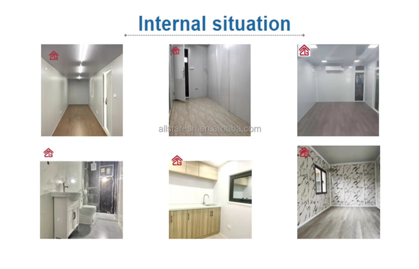 Casa container fissa personalizzata da 20 piedi con finestra dal pavimento al soffitto Casa container fissa personalizzata da 20 piedi con finestra dal pavimento al soffitto