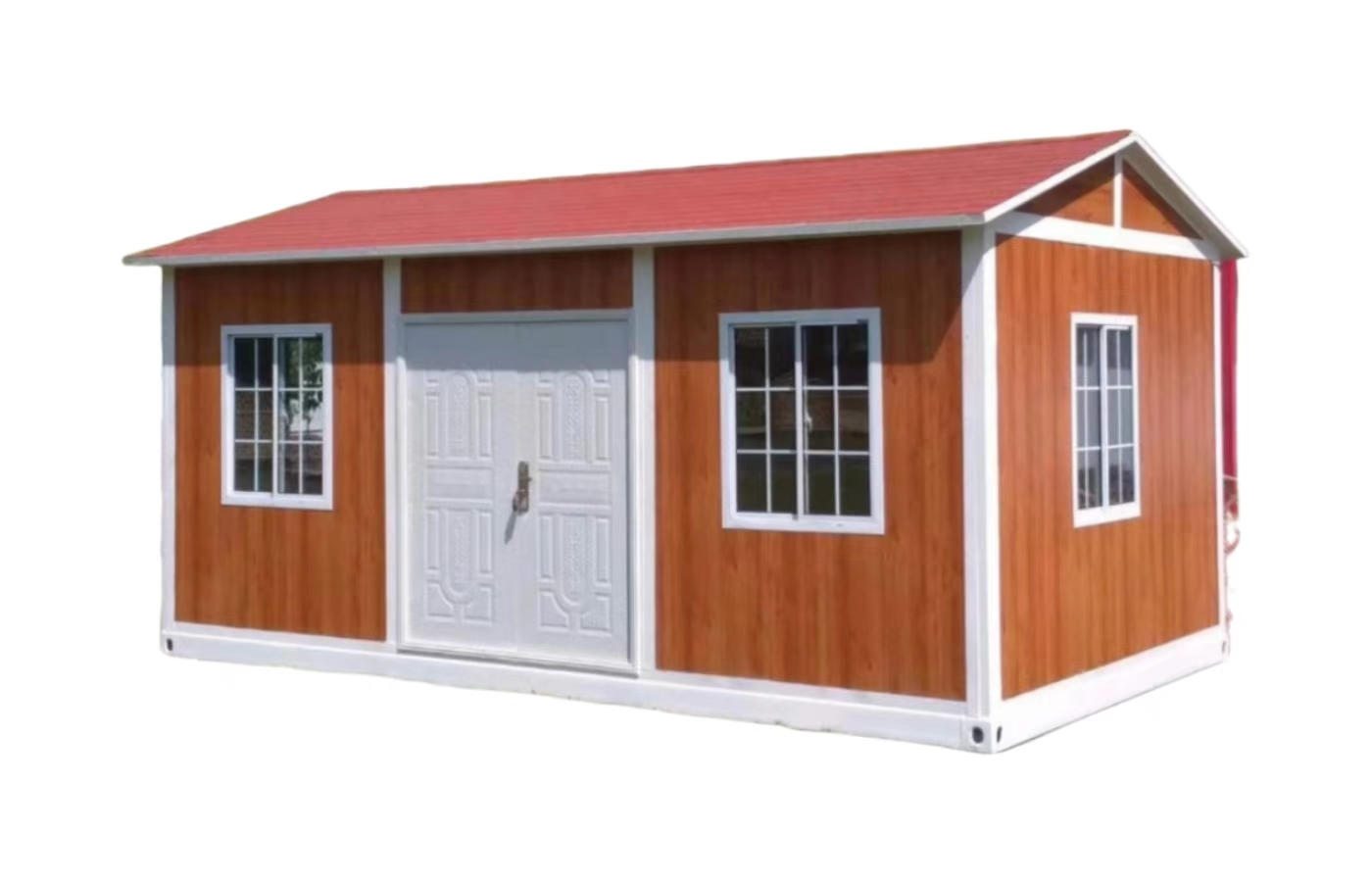 Casa container fissa personalizzata da 20 piedi con finestra dal pavimento al soffitto Casa container fissa personalizzata da 20 piedi con finestra dal pavimento al soffitto