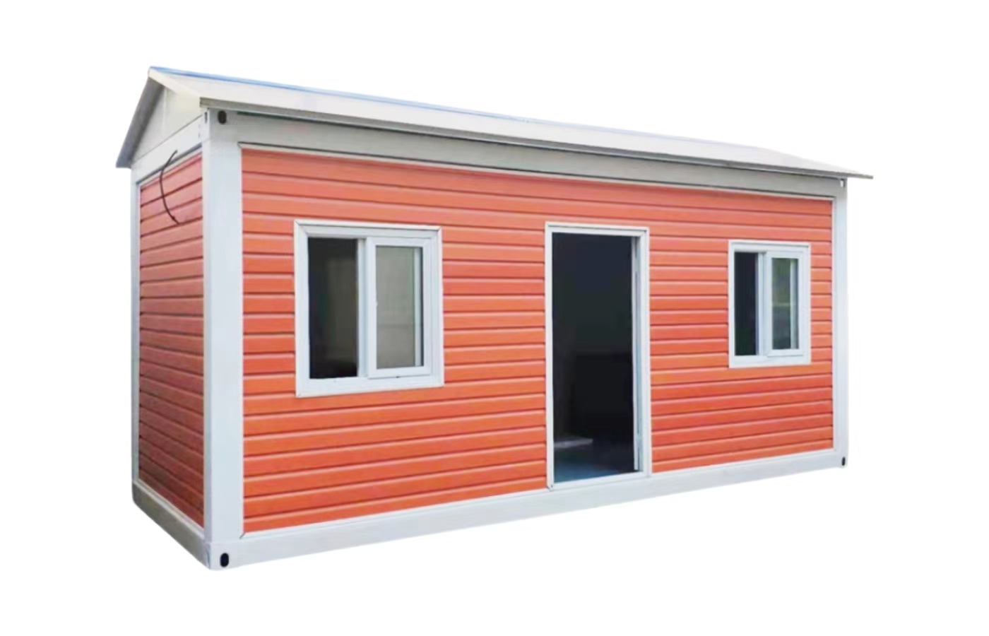 Casa container fissa personalizzata da 20 piedi con finestra dal pavimento al soffitto Casa container fissa personalizzata da 20 piedi con finestra dal pavimento al soffitto