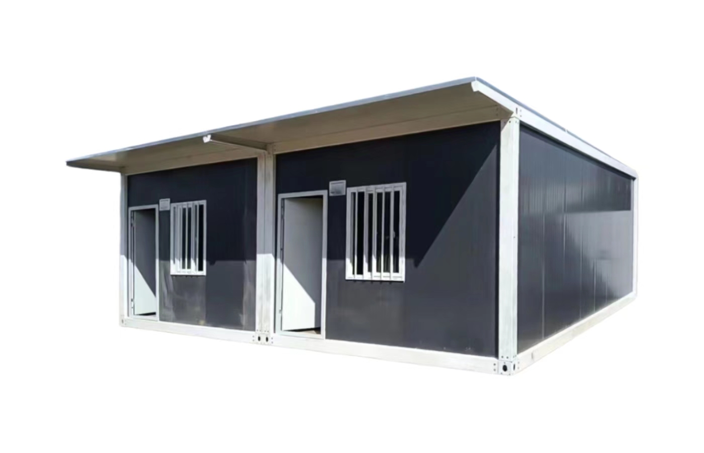 Casa container fissa personalizzata da 20 piedi con finestra dal pavimento al soffitto Casa container fissa personalizzata da 20 piedi con finestra dal pavimento al soffitto