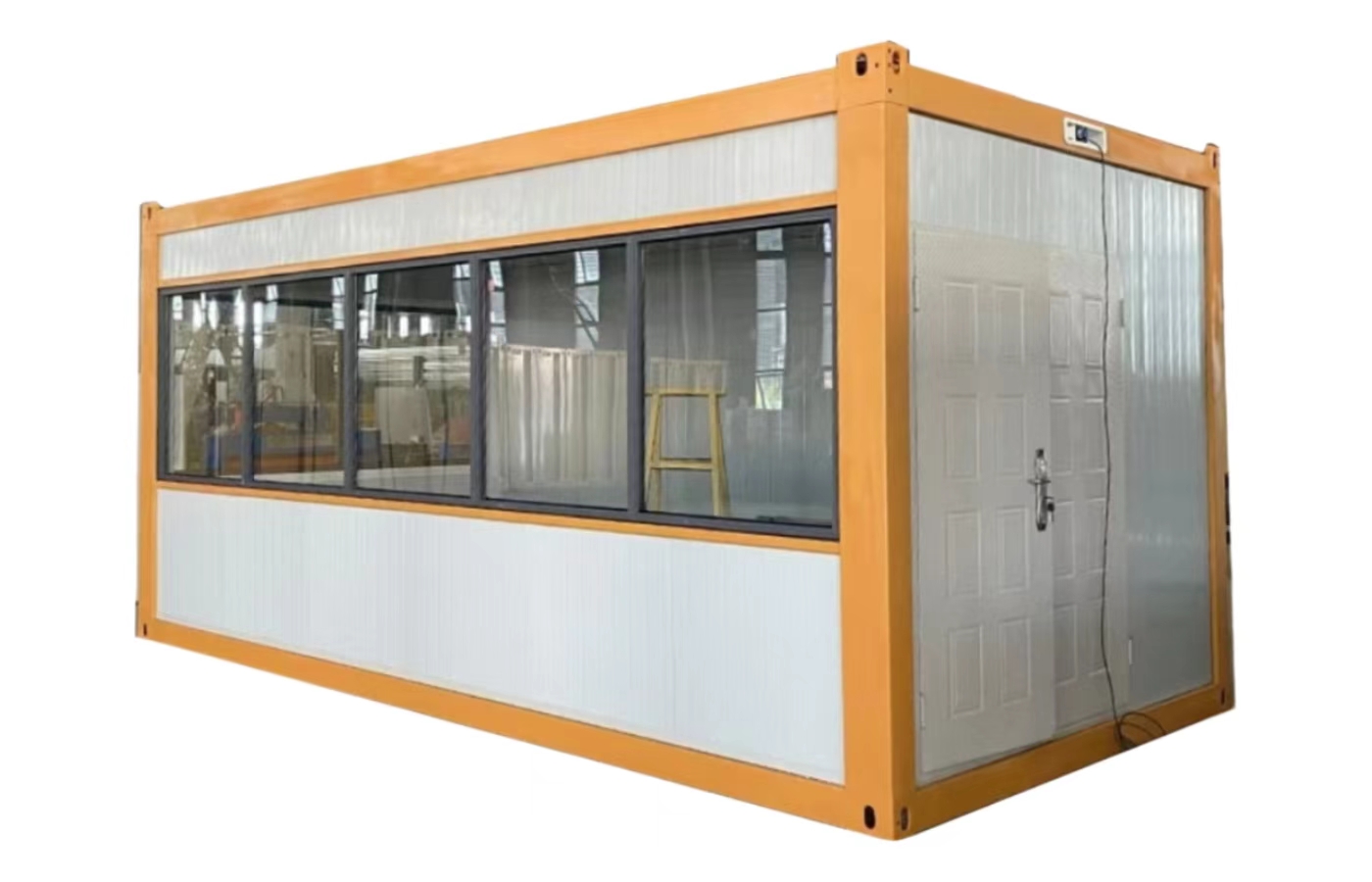 Casa container fissa personalizzata da 20 piedi con finestra dal pavimento al soffitto Casa container fissa personalizzata da 20 piedi con finestra dal pavimento al soffitto